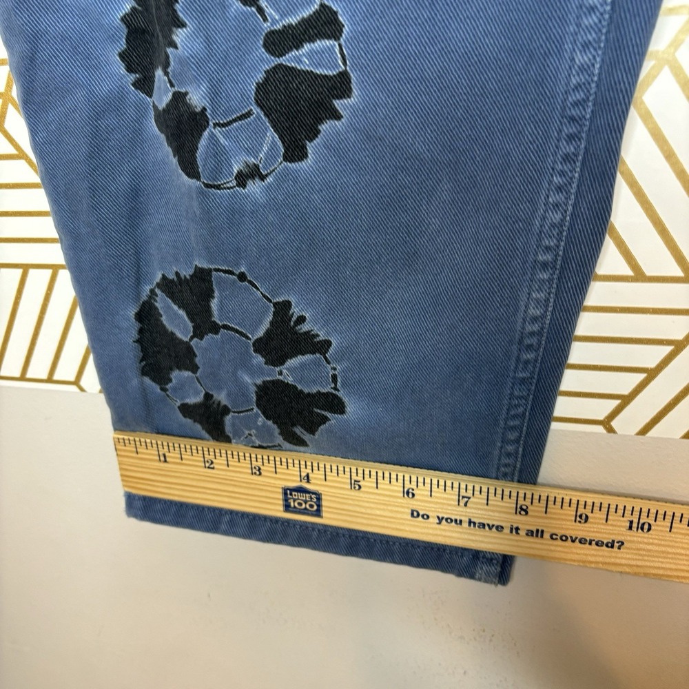 Urban Outfitters BDG Bow Fit Jeans Relaxed Fit Baggy Denim Shibori Tie Dye Dot - Picture 3 of 11